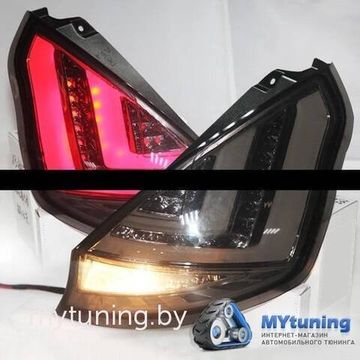 Задние фонари Ford Fiesta 7 led smoke