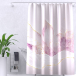 Штора для ванной комнаты ZALEL 180*200 полиэстер с утяжелителем Marble YT-Marble122