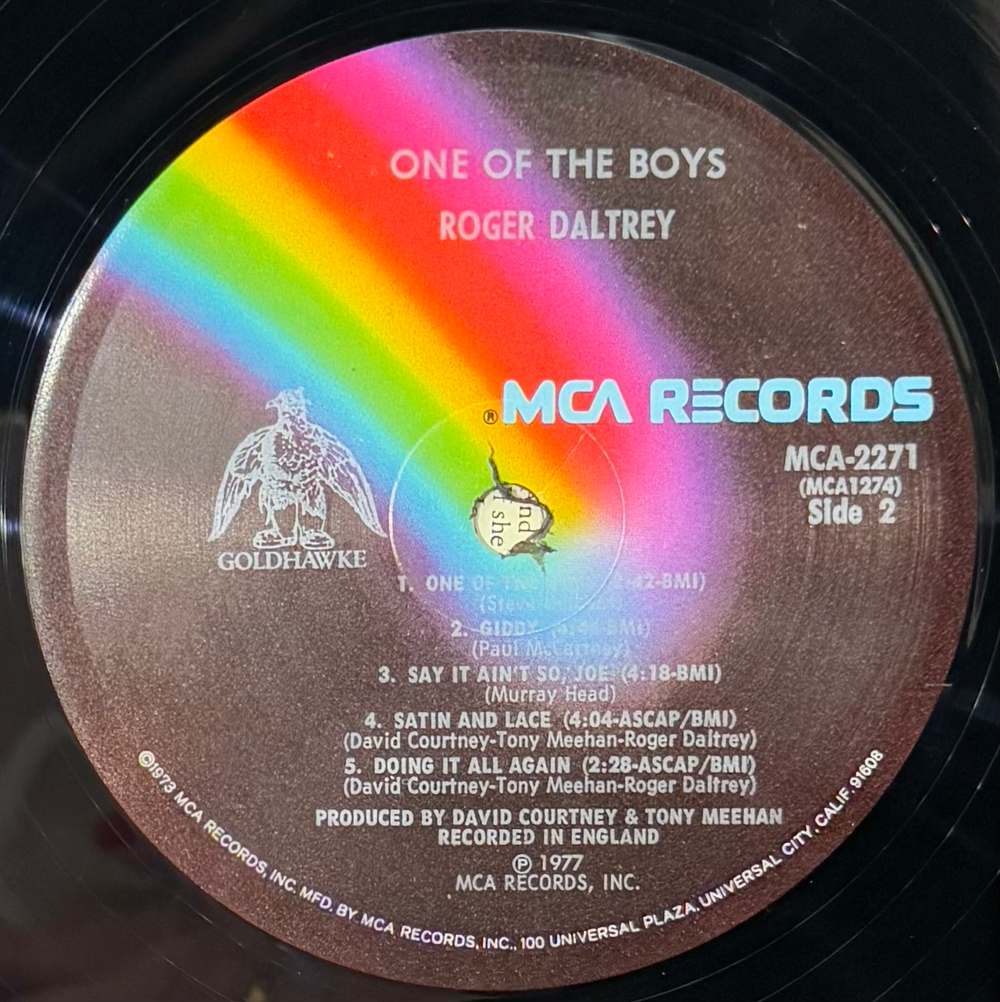 Виниловая пластинка Roger Daltrey - One Of The Boys LP