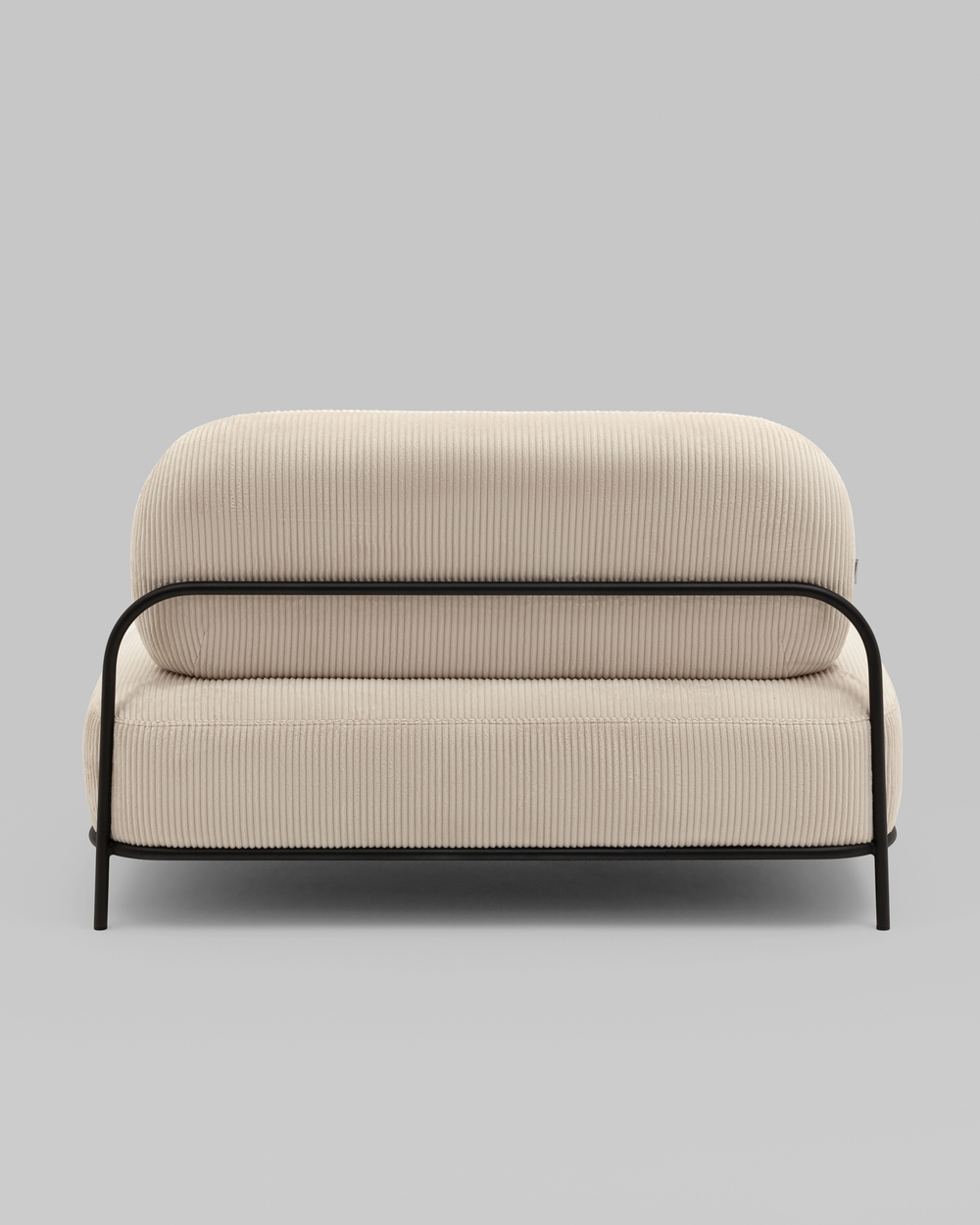 Диван Стоун велюр рельефный молочный