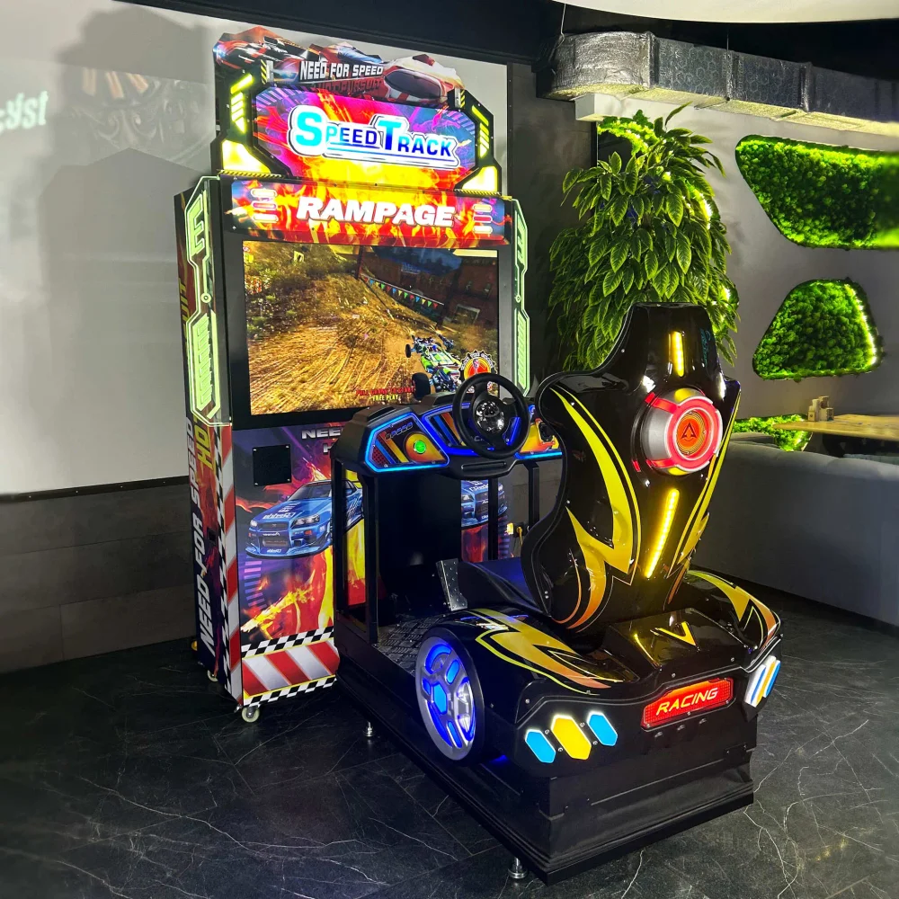 Игровой автомат гонки, с рулём «Need For Racing»