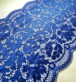 Кружево эластичное королевский синий К138
