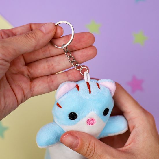 Мягкий брелок «Обнимашки от котейки» 16 см (ассортимент)