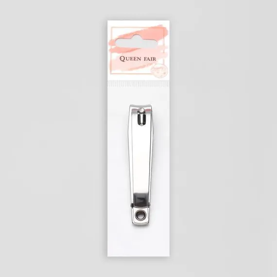 Кусачки-книпсер педикюрные, с пилкой, 7 см, цвет серебристый