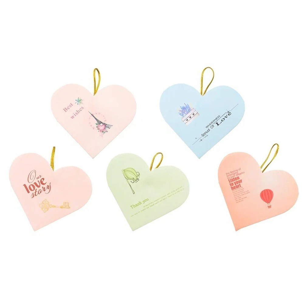 Открытка на день всех влюблённых Basir, серия "С пожеланиями", 8.2*7 см, 160 шт