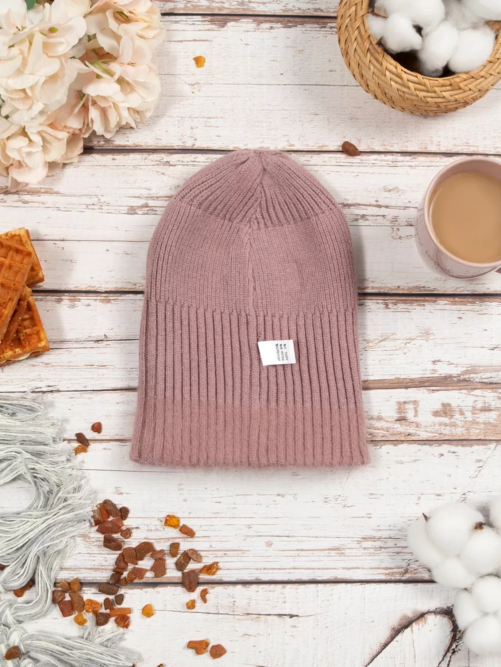 шапка ангора зимняя пушистая вязаная модная