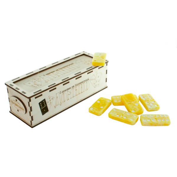 Янтарное домино (цвет белый)