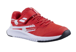 Детские теннисные кроссовки Babolat Pulsion Kid All Court - cherry tomato/white