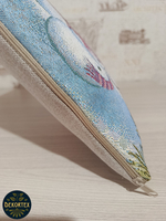 Декоративный гобеленовый чехол для интерьерной подушки Новогоднее утро 38*38