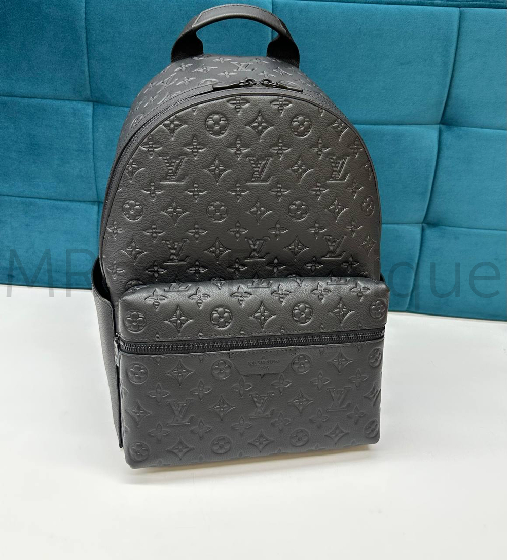 Мужской черный рюкзак Louis Vuitton Discovery PM с узором монограм