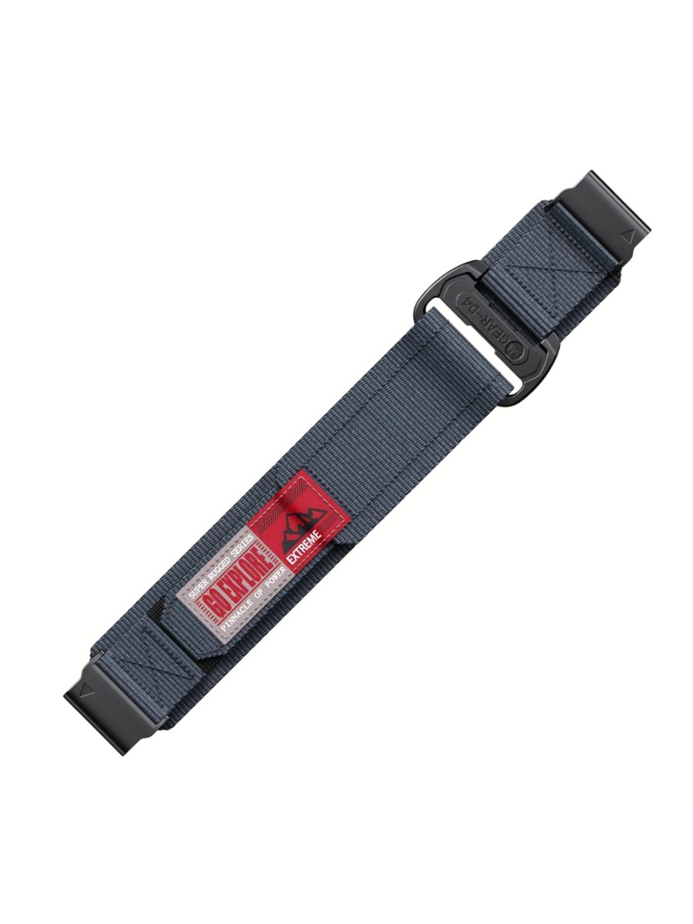 Нейлоновый ремешок 22 мм для Garmin (циферблат 47 мм) QuickFit на липучке (Синий гранит)
