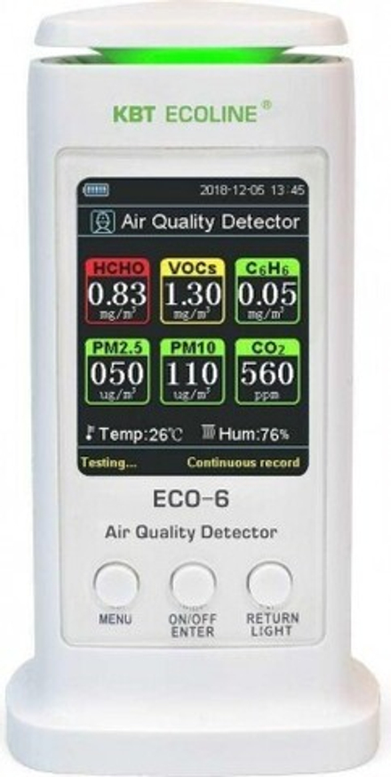 Анализатор воздуха КВТ ECO-6 "ecoline" 79142