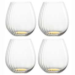 Набор бокалов для вина alice, 610 мл, золотистые, 4 шт.