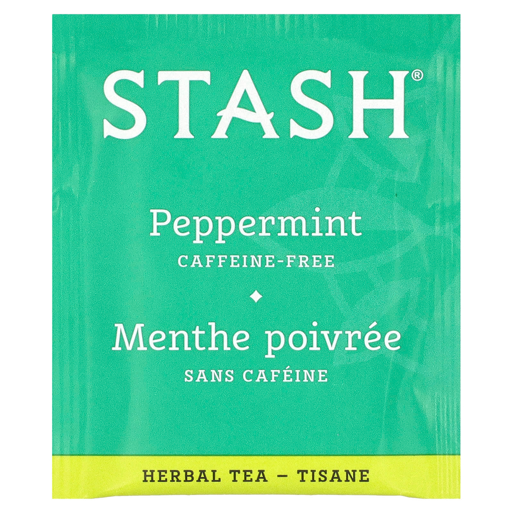 Stash Tea, Herbal Tea, освежающая перечная мята, без кофеина, 20 чайных пакетиков, 20 г (0,7 унции)