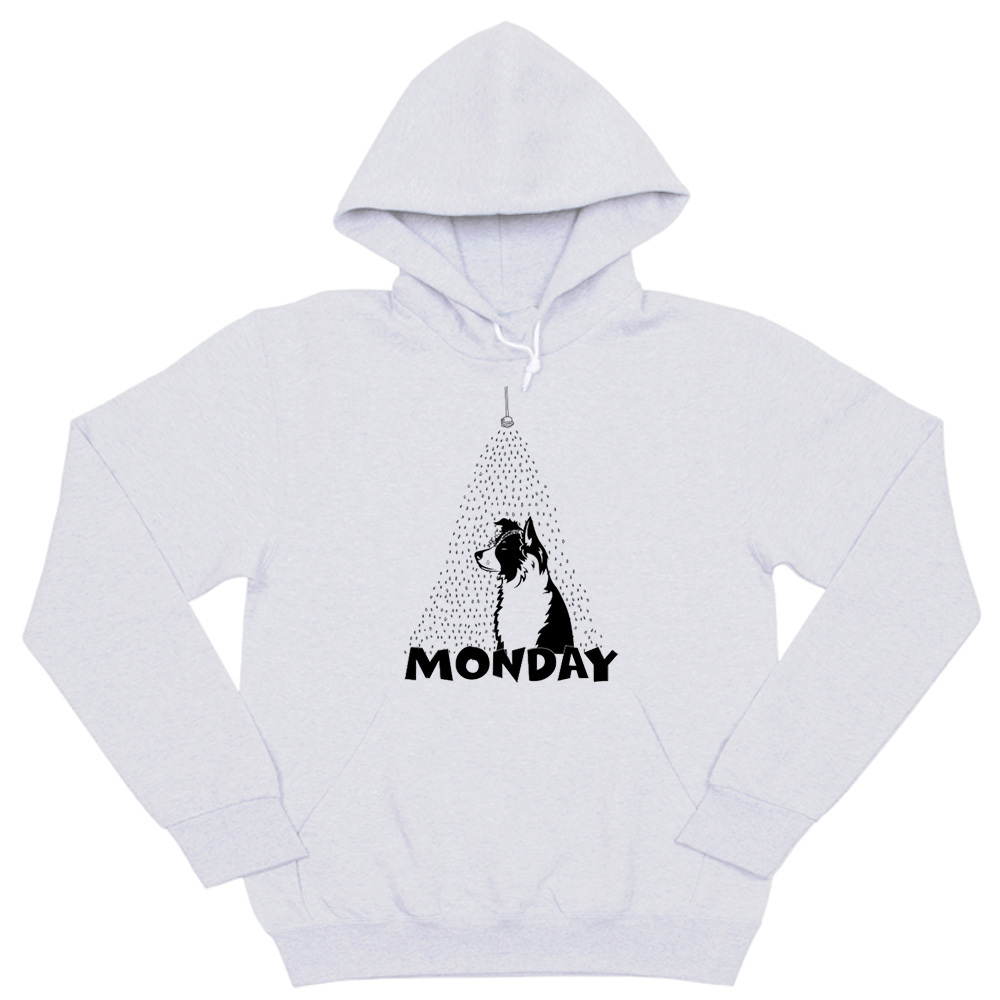 Толстовка "Бордер Колли в понедельник"