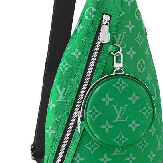 Сумка-слинг Louis Vuitton Duo канва Taigarama Green