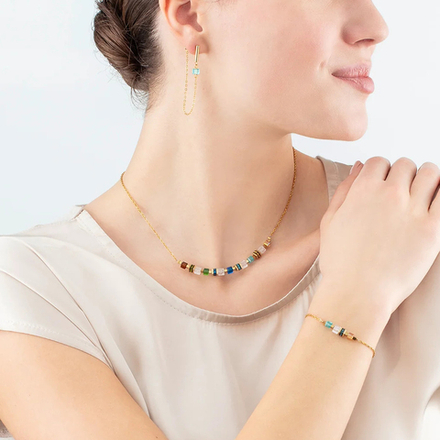 Серьги Coeur de Lion Multicolour Gold 5076/21-1516