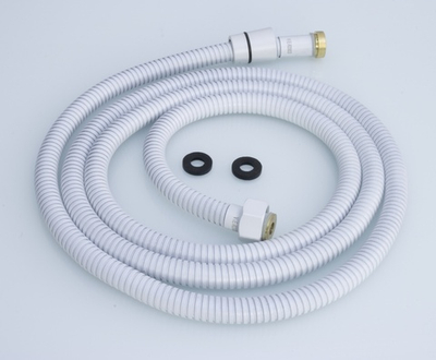 Шланг для душа 200см МЕЛ. ОПЛ.  (в кор., 360°,БЕЛЫЙ) ViEiR  (50/1шт)