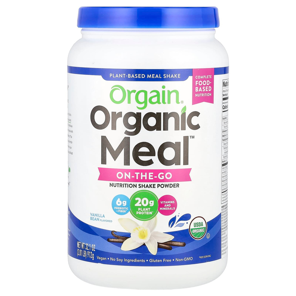 Orgain, Organic Meal, универсальный пищевой порошок, ваниль, 912 г (2,01 фунта)