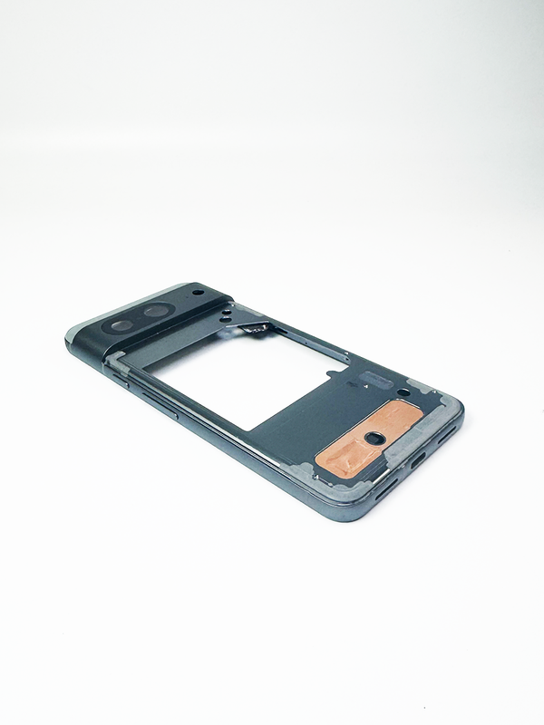 Средняя часть корпуса (рамка) с верхней крышкой для Google Pixel 8 серая (Hazel)