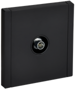 FORTE&PIANO Розетка TV оконечная FP128M металл черный IEK