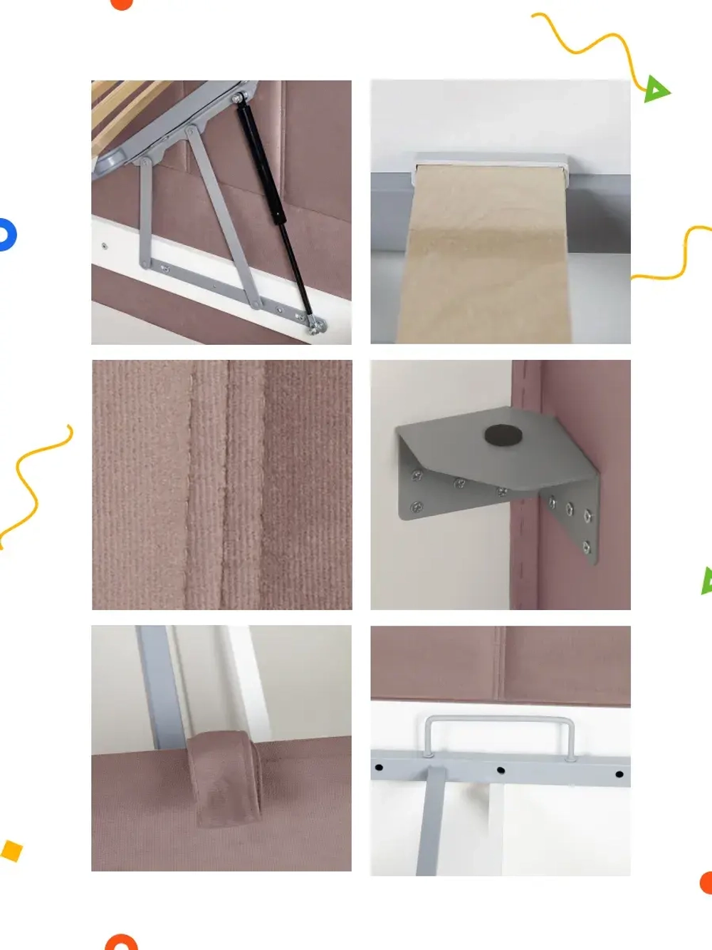 Диван - кровать с подъёмным механизмом 200х90 см Crecker UP ткань Teddy