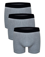 Набор из 3 серых трусов-боксеров Darkzone (Размер: XXXL) (Цвет: серый)