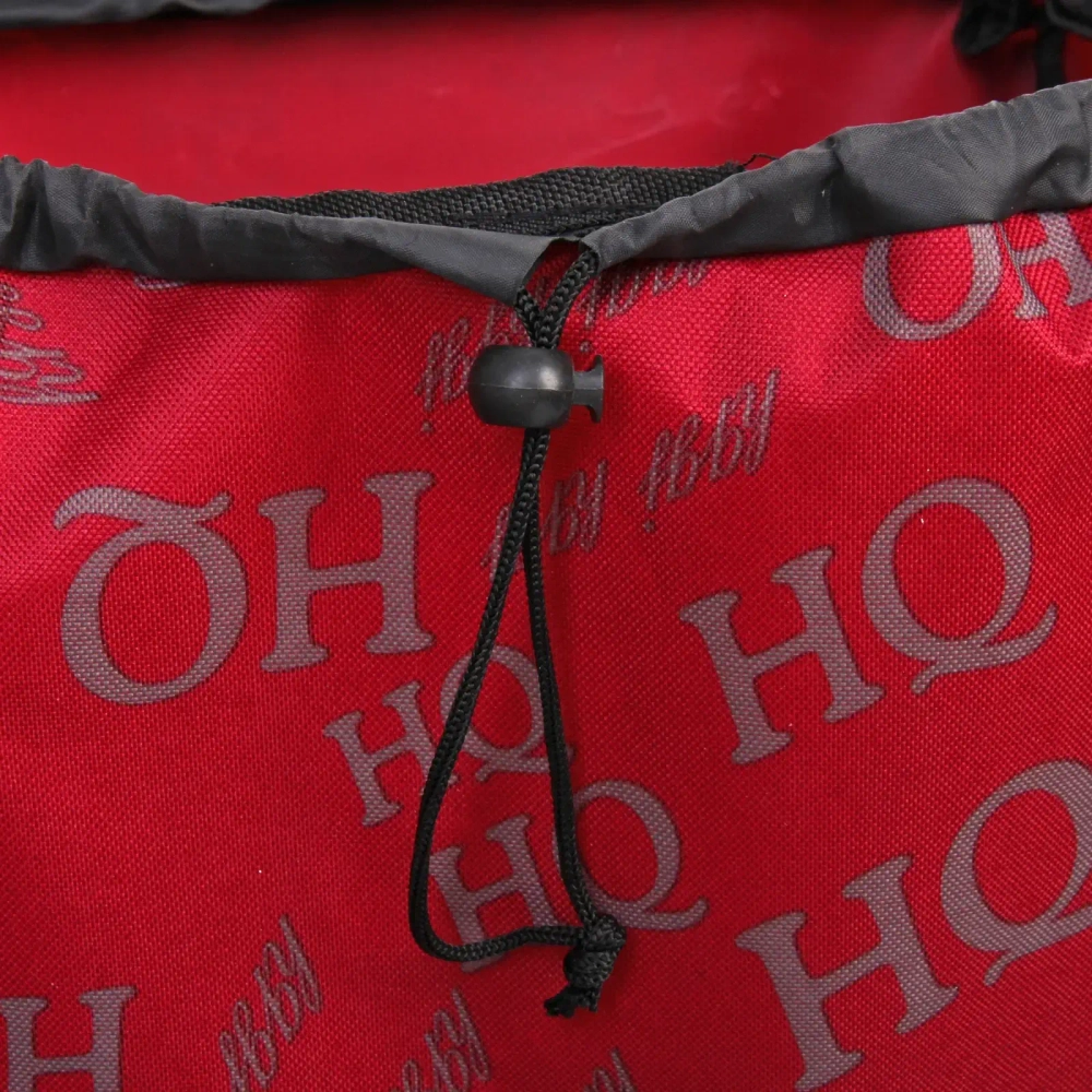 Тележка хозяйственная с сумкой (100*40*35см, колеса 21см,грузоподъемность до50 кг) HQ красная