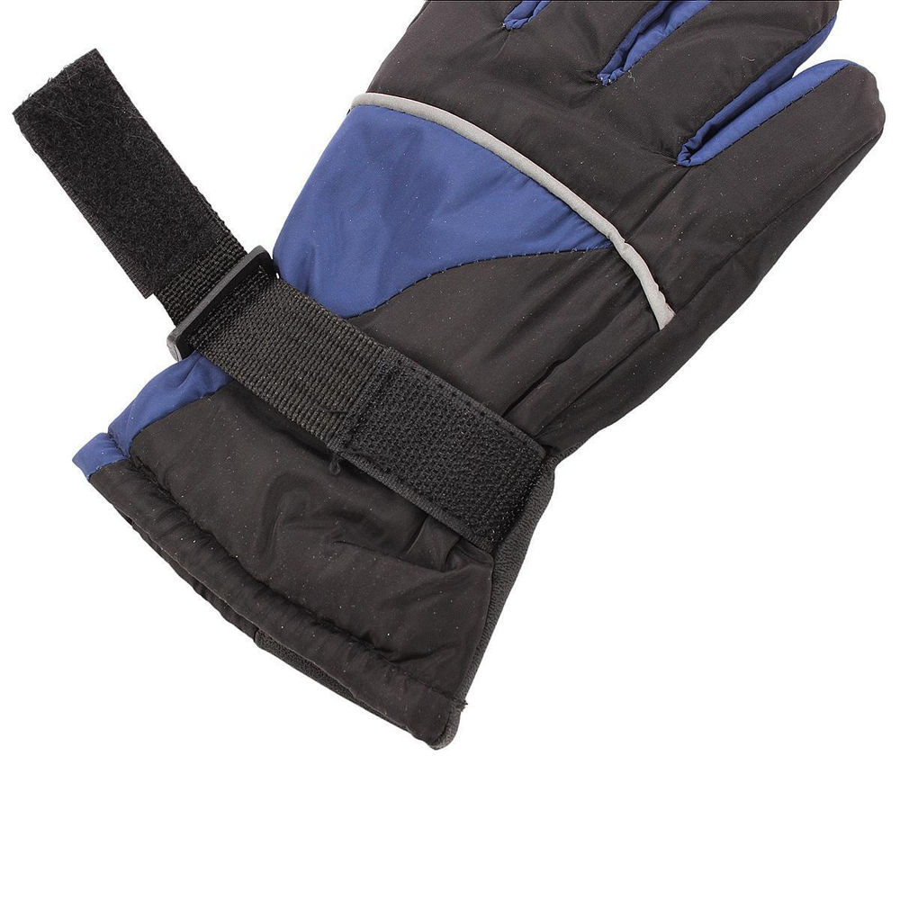 Перчатки зимние MINAKU, синий/чёрный, р-р 16 (18 см) 7000380 (MINAKU), 1 шт.