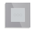 Стеклянная панель для рамки 3KL-GY 47*47мм СЕРЫЙ