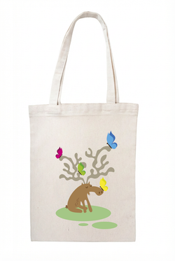 Сумка‑шоппер натуральная светлая