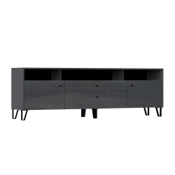 Тумба ТВ Оливия (малая), Графит, Графит глянец