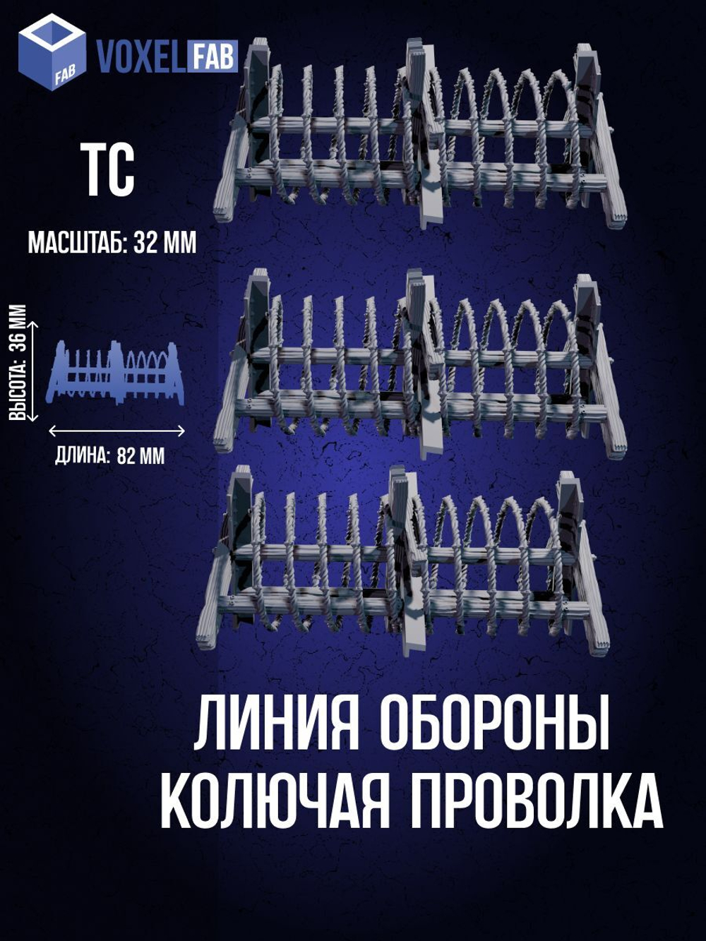 Линия обороны ТС колючая проволка