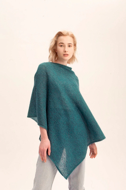 Накидка женская Т027-20 бирюзовый