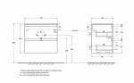 Тумба с раковиной BelBagno UNO-700-2C-SO-СO бежевый матовый