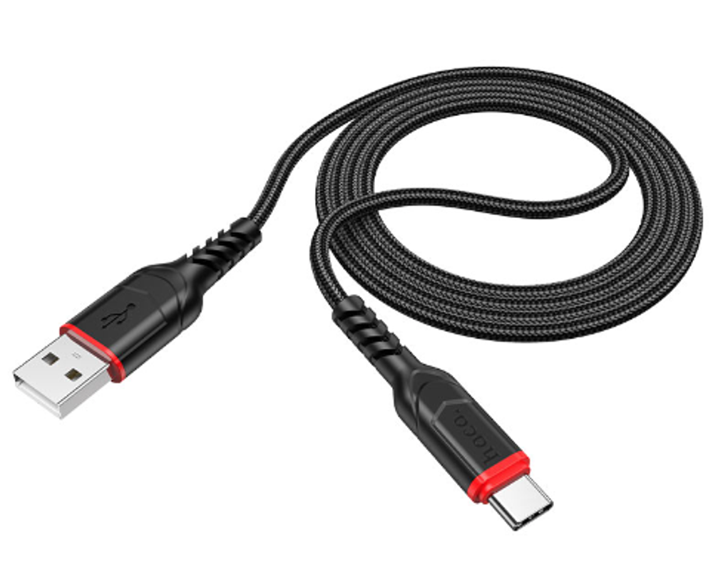 Кабель HOCO X59 USB-Type-C 3A 2м Nylon Black