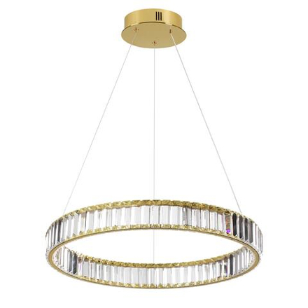 5015/36L L-VISION ODL23 587 золотой/прозрачный металл/хрусталь Люстра LED 36W 4000K 3600Лм VEKIA