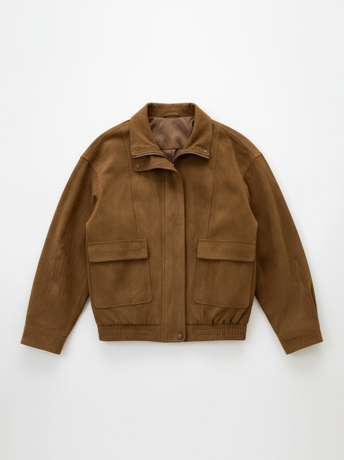 Куртка с замшевой фактурой