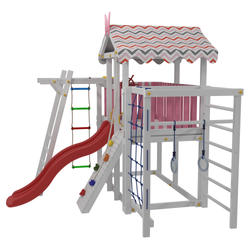 Детский домашний игровой комплекс чердак ДК2Р Розовый