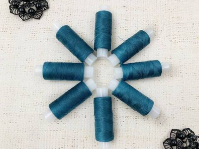 Нитки армированные 45ЛЛ 150 м, морская волна