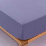 Комплект постельного белья Однотонный Сатин Вышивка на резинке CHR051