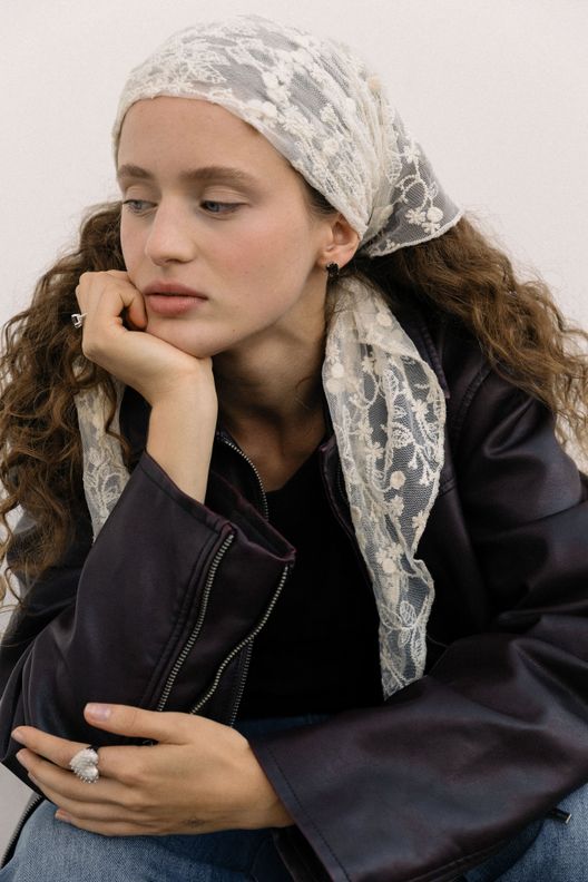 Пусеты Mireille с дымчатым кварцем / Mari Cush