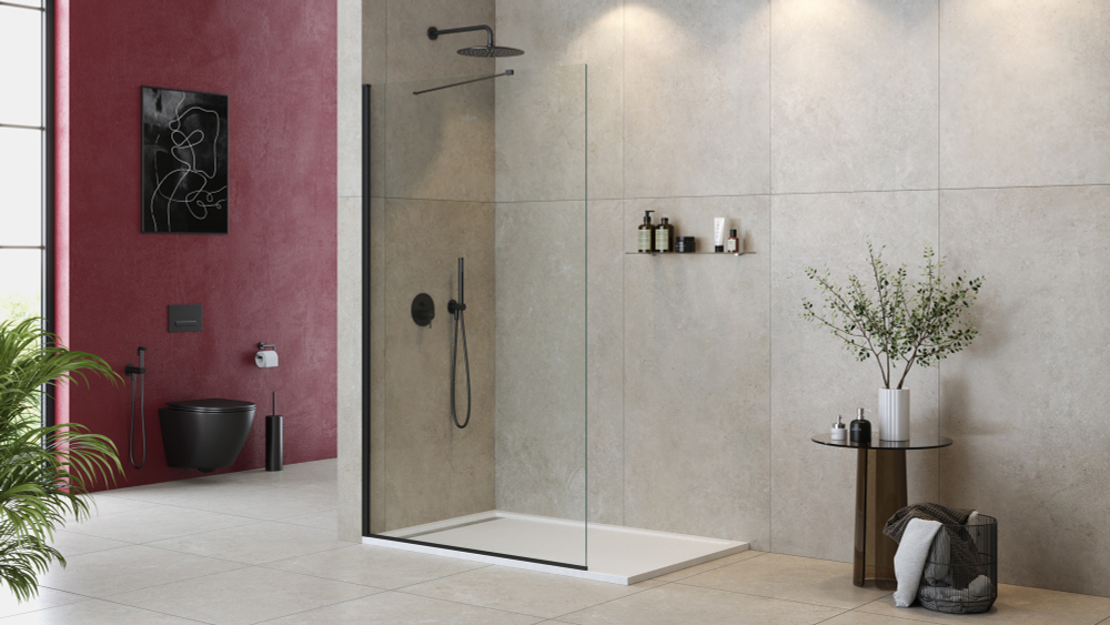 Душевая перегородка Cezares LIBERTA-L-1-TB-140-C-NERO