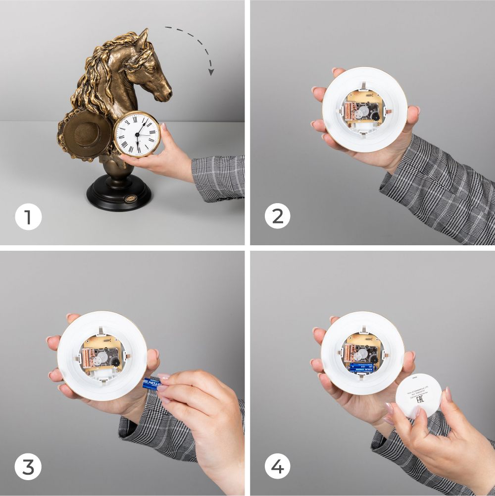 Часы настольные Фабилус Бронза