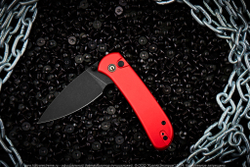 Нож Civivi Qubit C22030E-2 сталь 14C28N BlackWash рукоять Red Aluminum