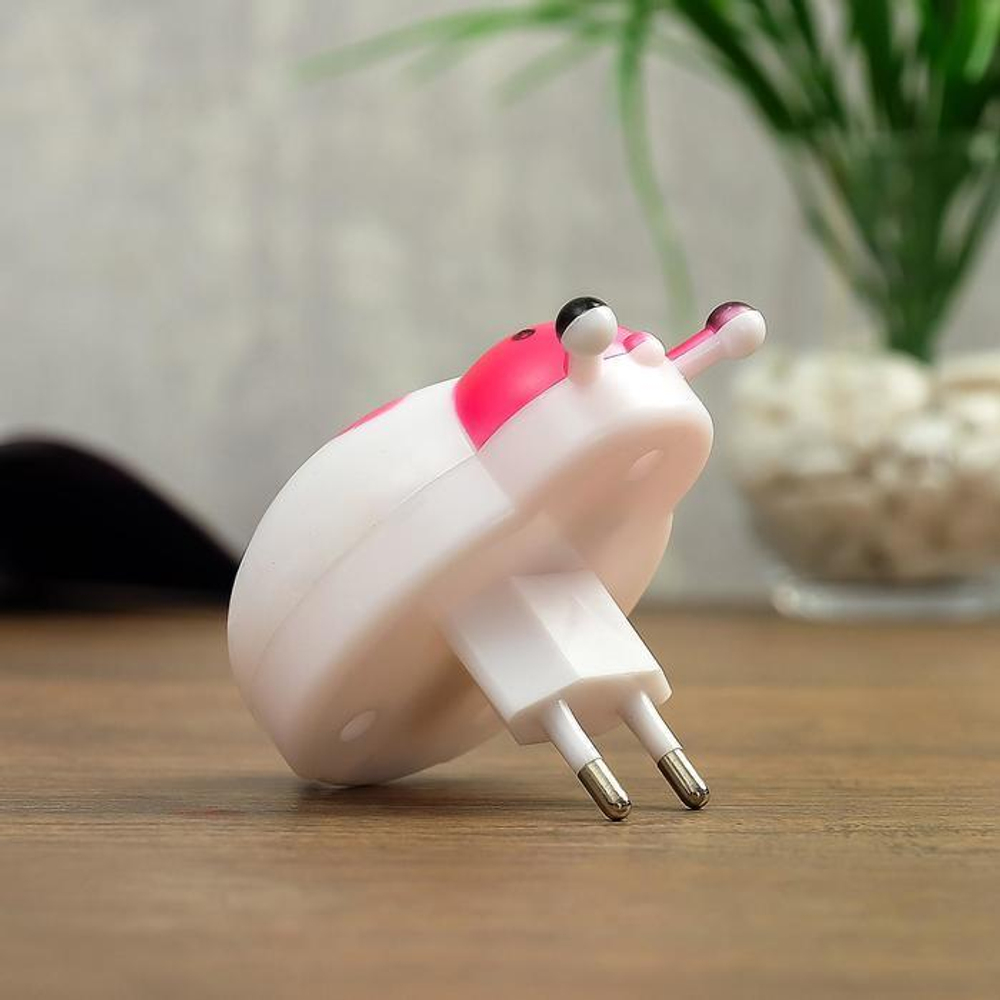 4301200 Ночник "Жучок" 1Вт МИКС 6х6х9 см.