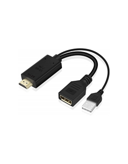 KS-is KS-501 Адаптер HDMI M + USB Type A M на DisplayPort F