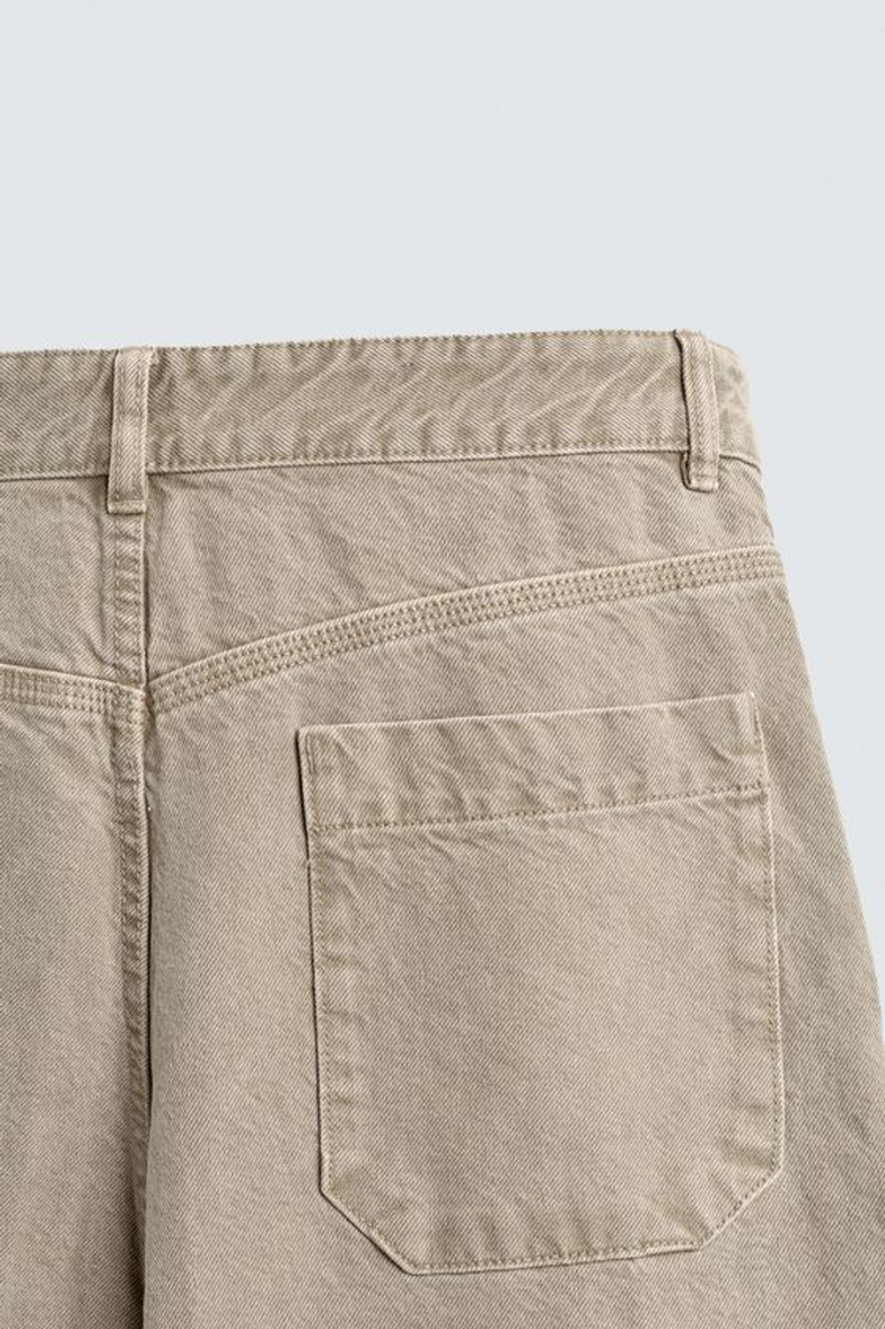 ZARA БРЮКИ RELAXED FIT КАРГО, СВЕТЛО-ПЕСОЧНЫЙ