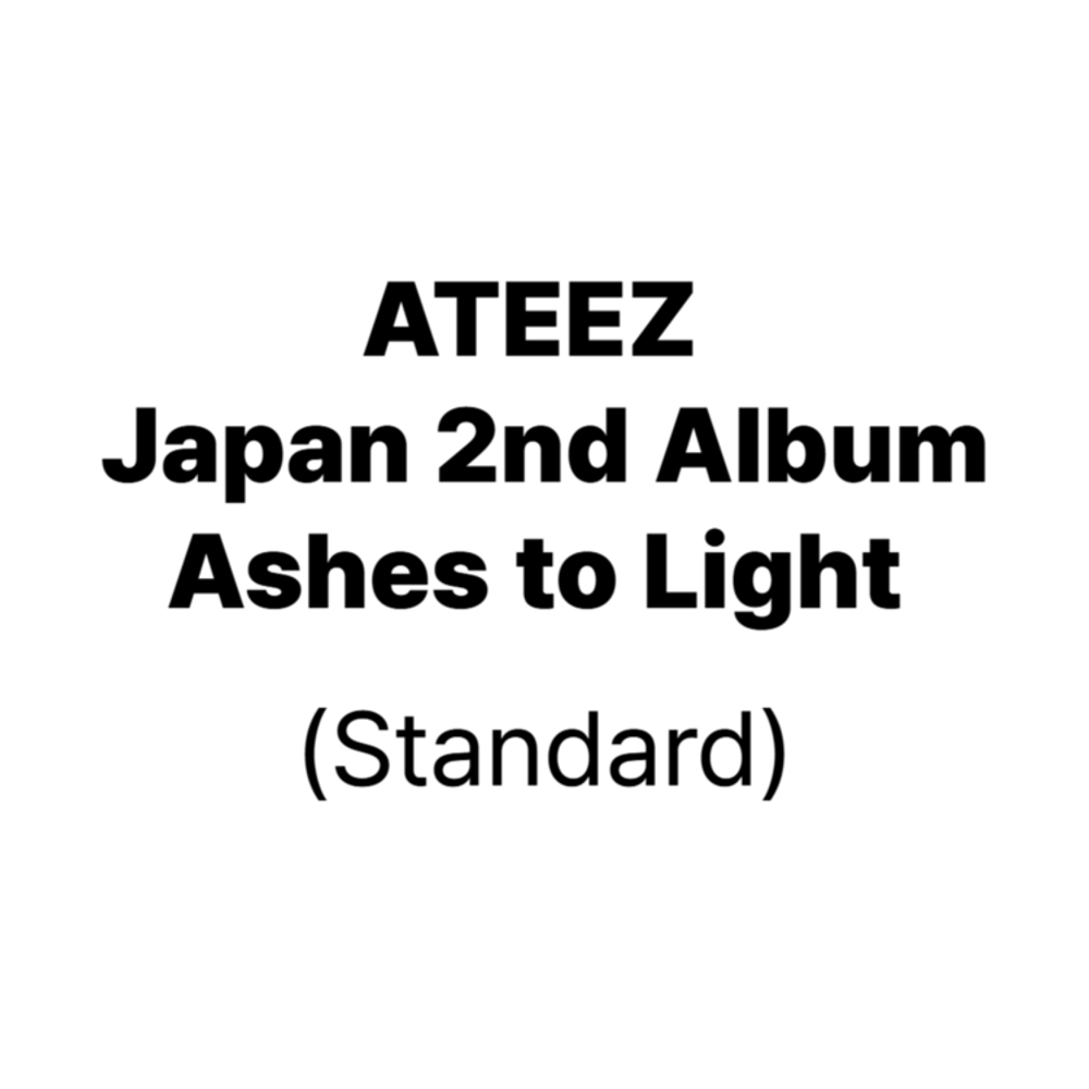 Японский альбом ATEEZ - Ashes to Light [Standard ver.]