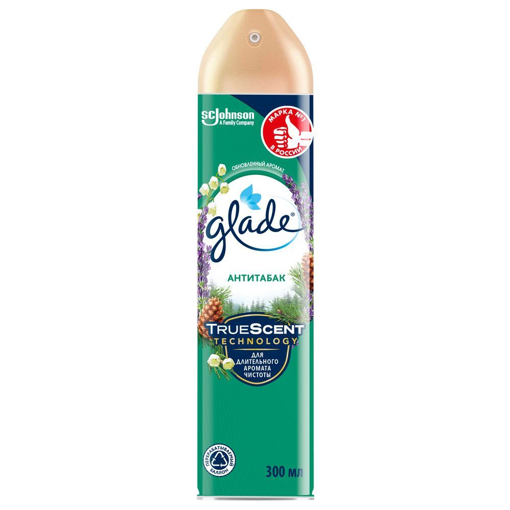 Glade освежит. Антитабак 300 мл *12
